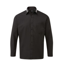 Hemd Langarm Schwarz Goethe...
