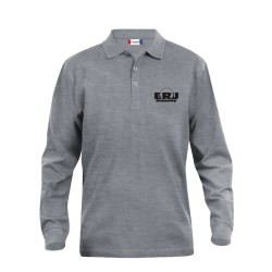 Polo Langarm BRU Grau