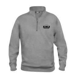 Sweatshirt Half Zip BRU Grau